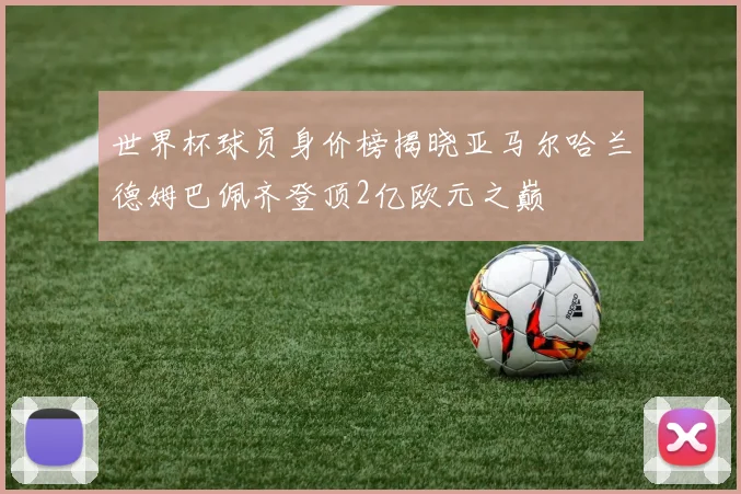 世界杯球员身价榜揭晓亚马尔哈兰德姆巴佩齐登顶2亿欧元之巅